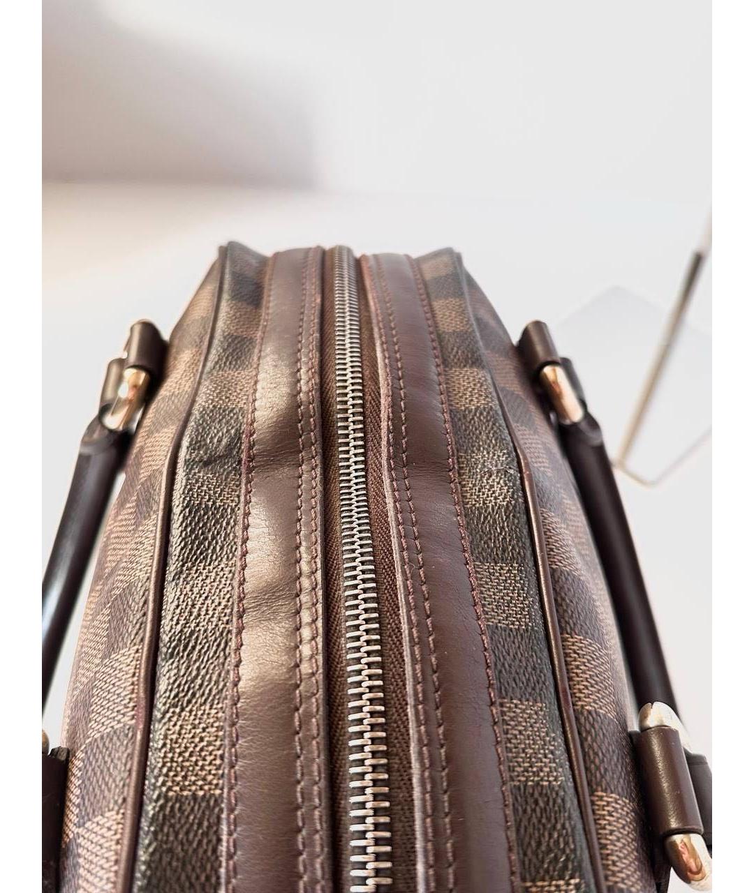 LOUIS VUITTON Коричневая канва сумка с короткими ручками, фото 5