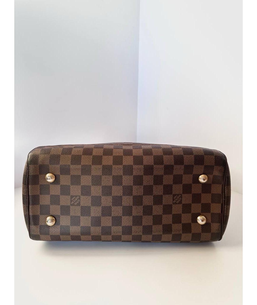 LOUIS VUITTON Коричневая канва сумка с короткими ручками, фото 8