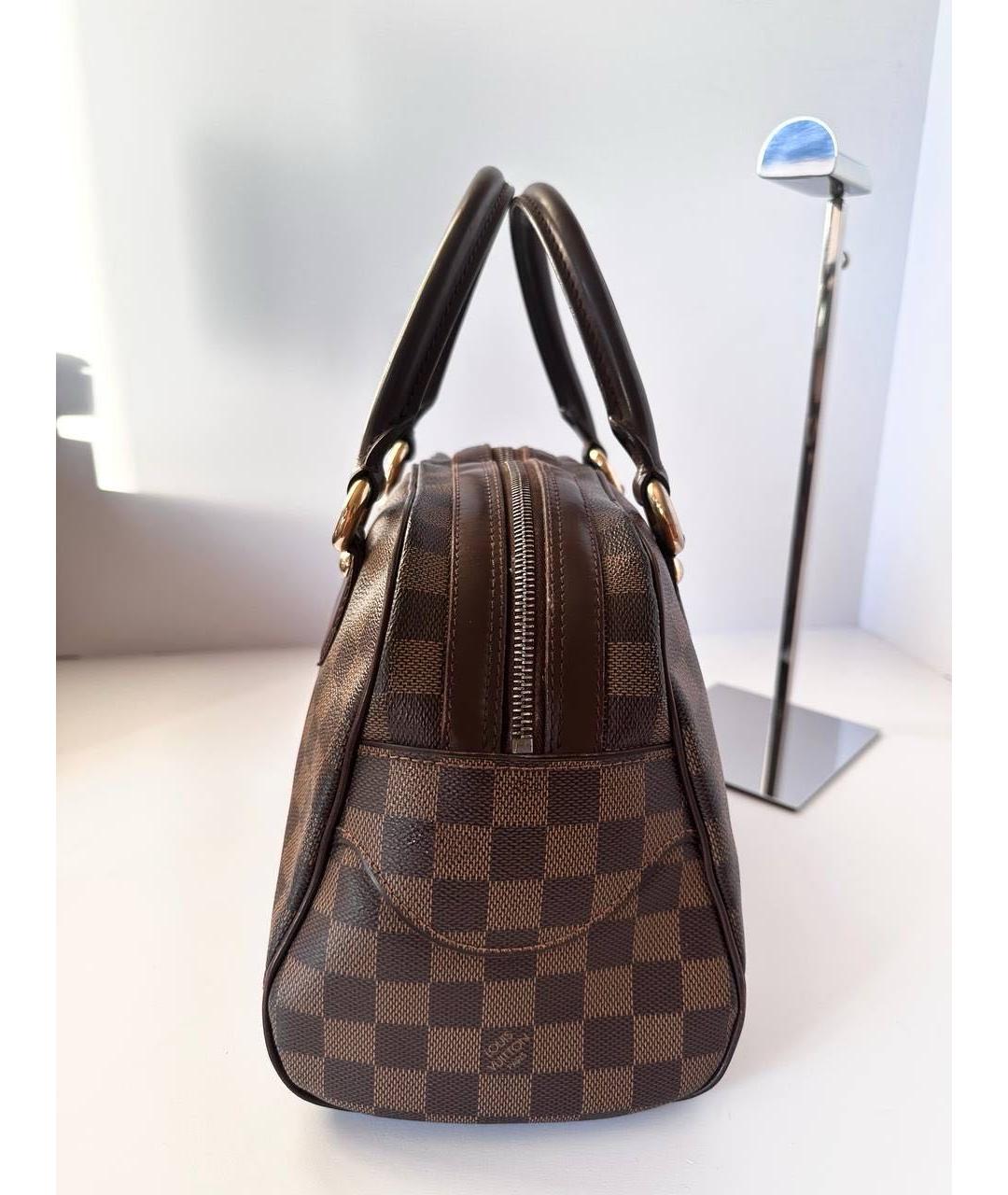 LOUIS VUITTON Коричневая канва сумка с короткими ручками, фото 7
