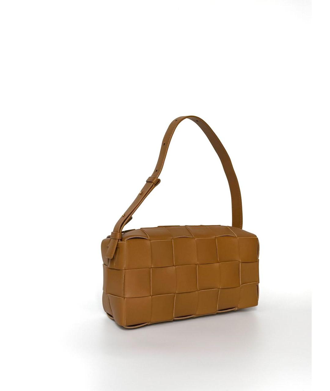 BOTTEGA VENETA Коричневая кожаная сумка через плечо, фото 2