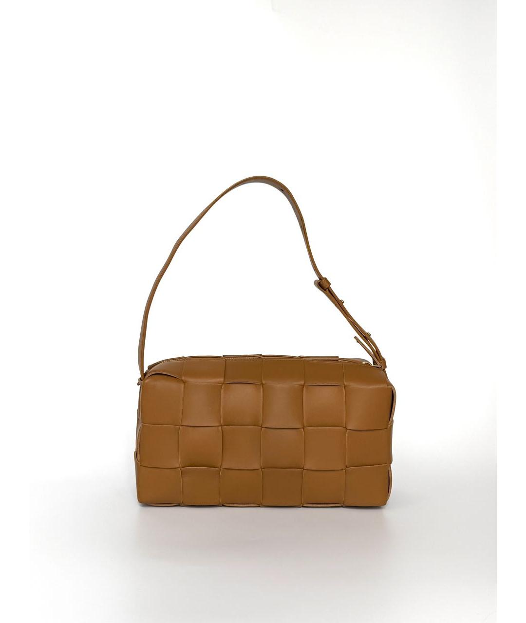 BOTTEGA VENETA Коричневая кожаная сумка через плечо, фото 3