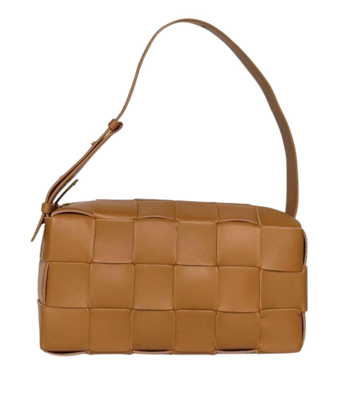 BOTTEGA VENETA Коричневая кожаная сумка через плечо, фото 1