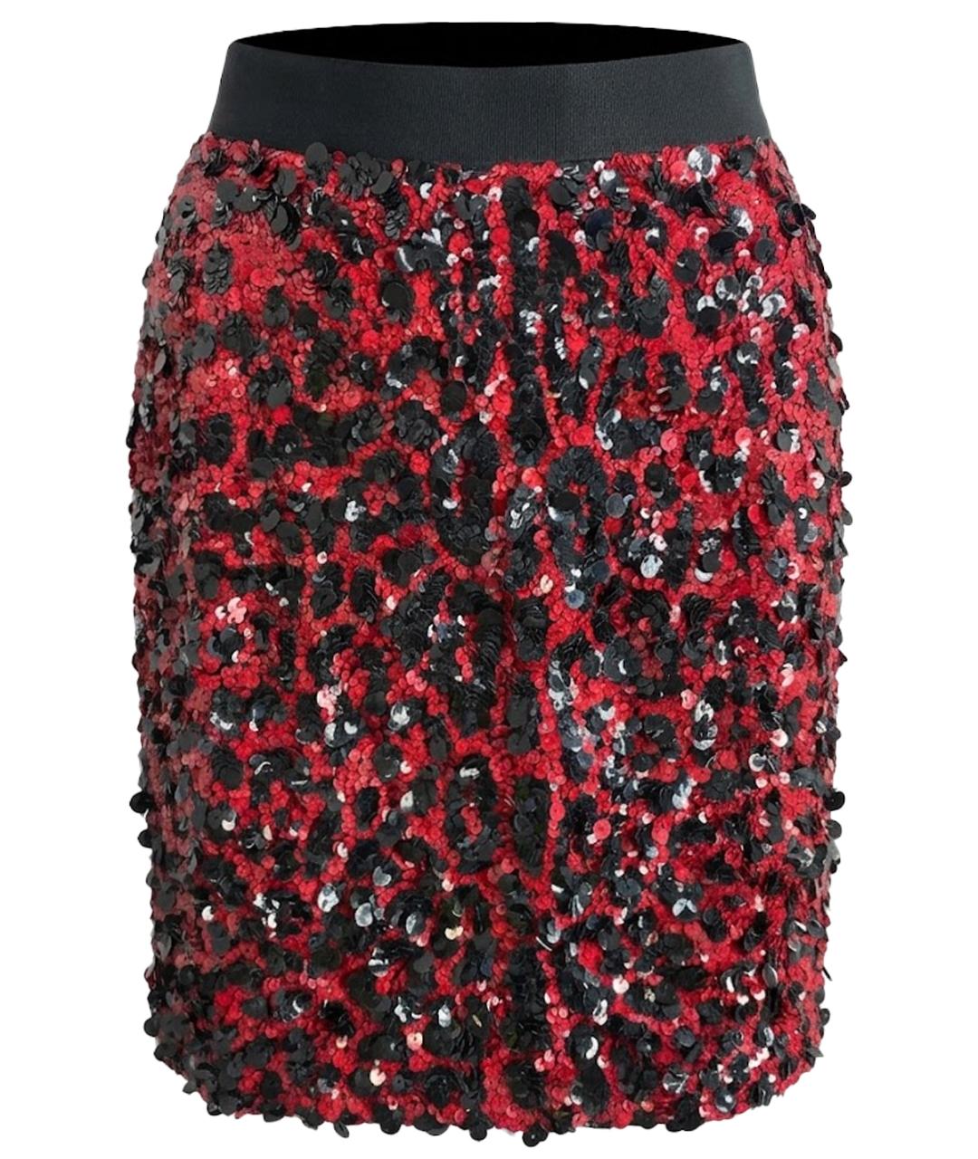 DOLCE&GABBANA Бордовая юбка мини, фото 1