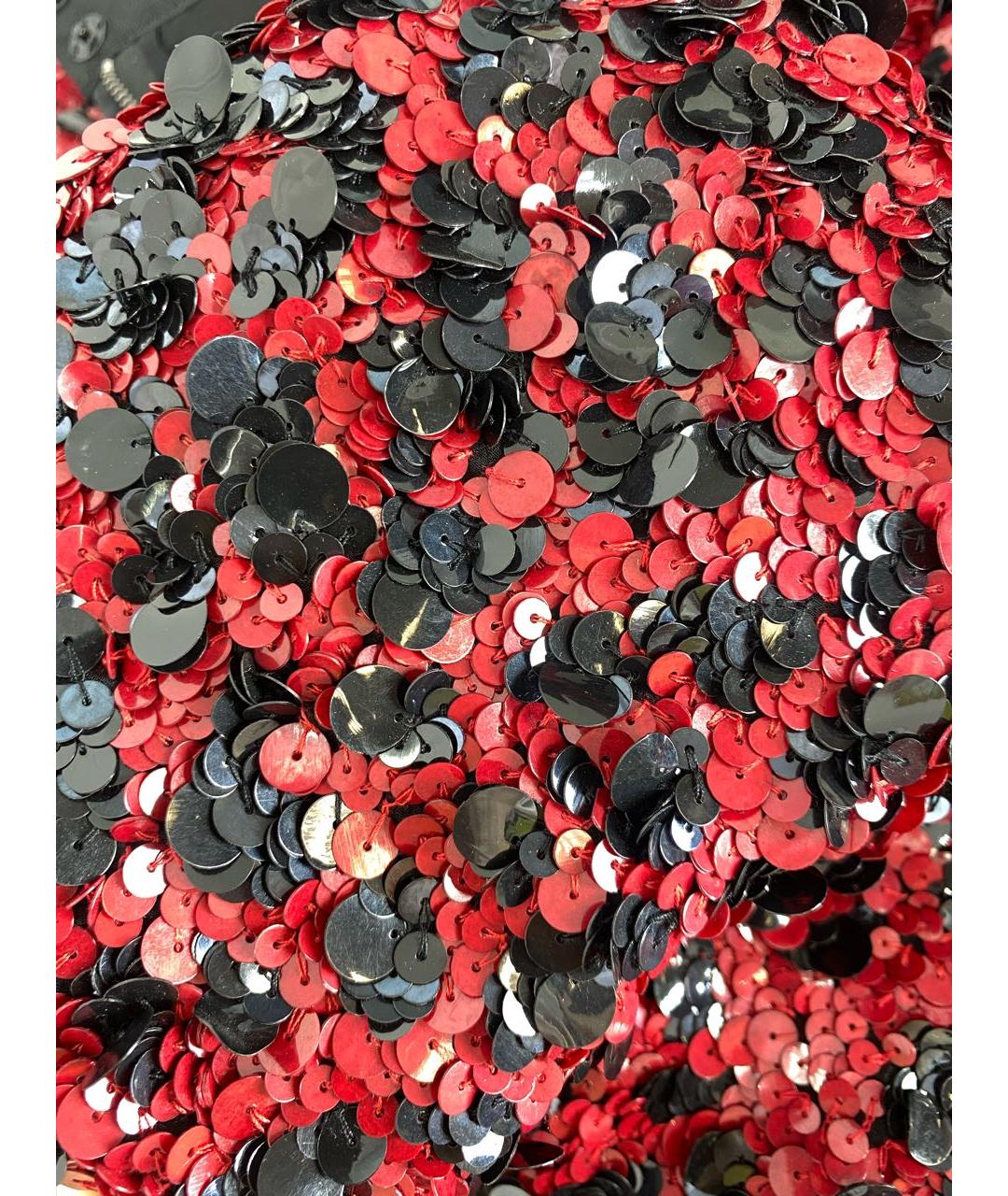 DOLCE&GABBANA Бордовая юбка мини, фото 6