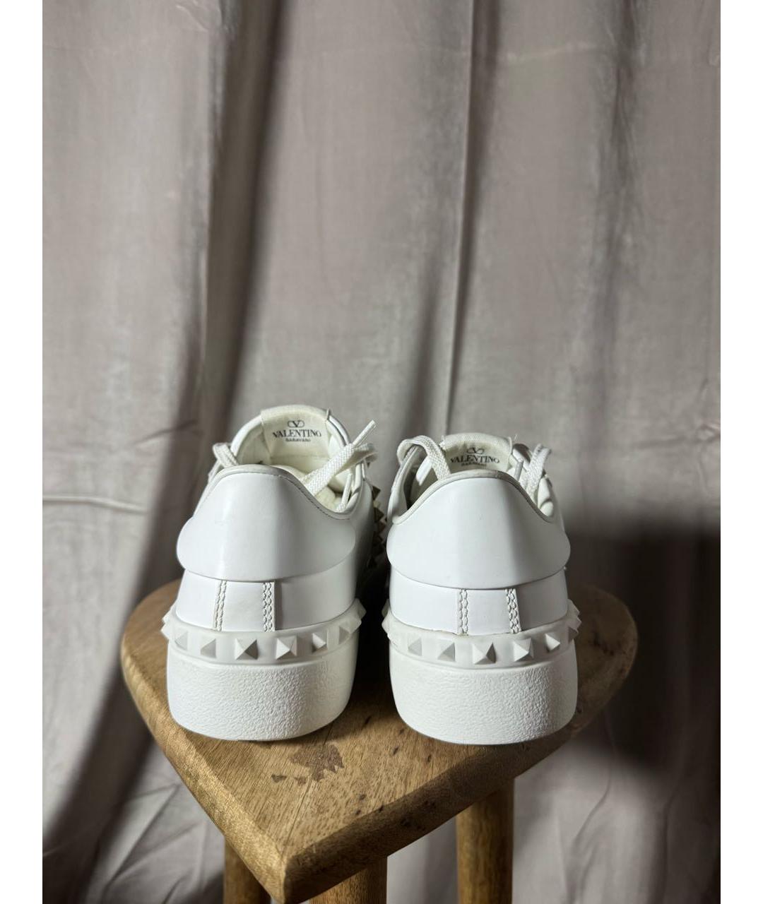 VALENTINO Белые кожаные кеды, фото 3