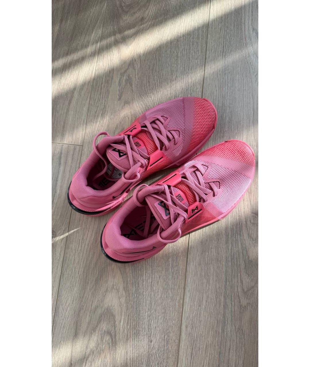 NIKE Розовые текстильные кроссовки, фото 4