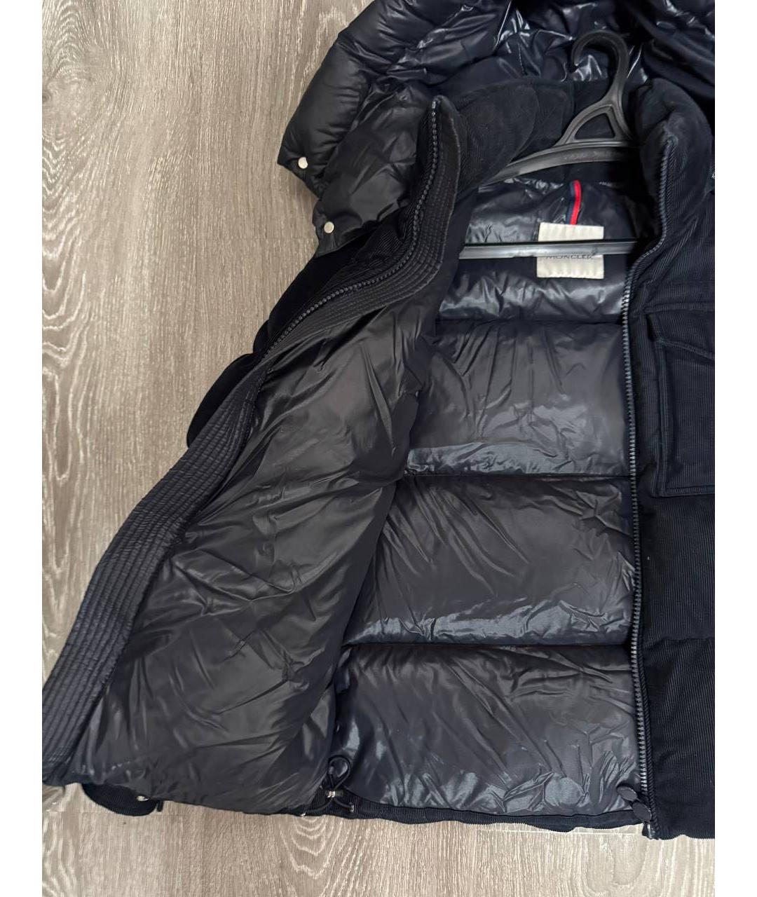 MONCLER Темно-синий пуховик, фото 5