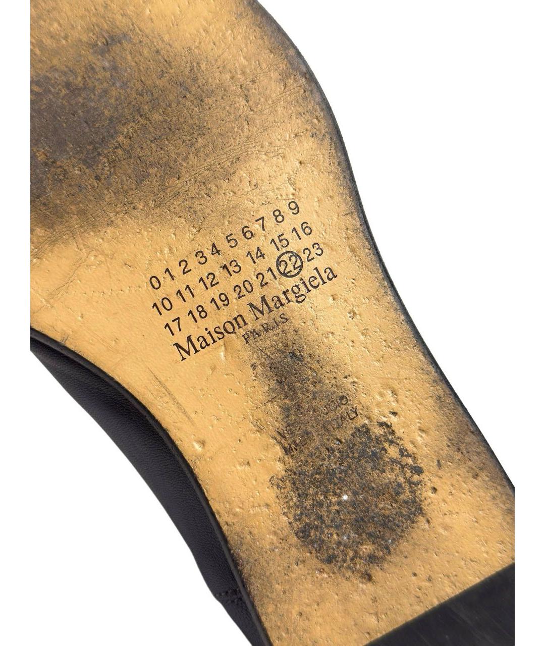 MAISON MARGIELA Темно-синие кожаные лоферы, фото 8