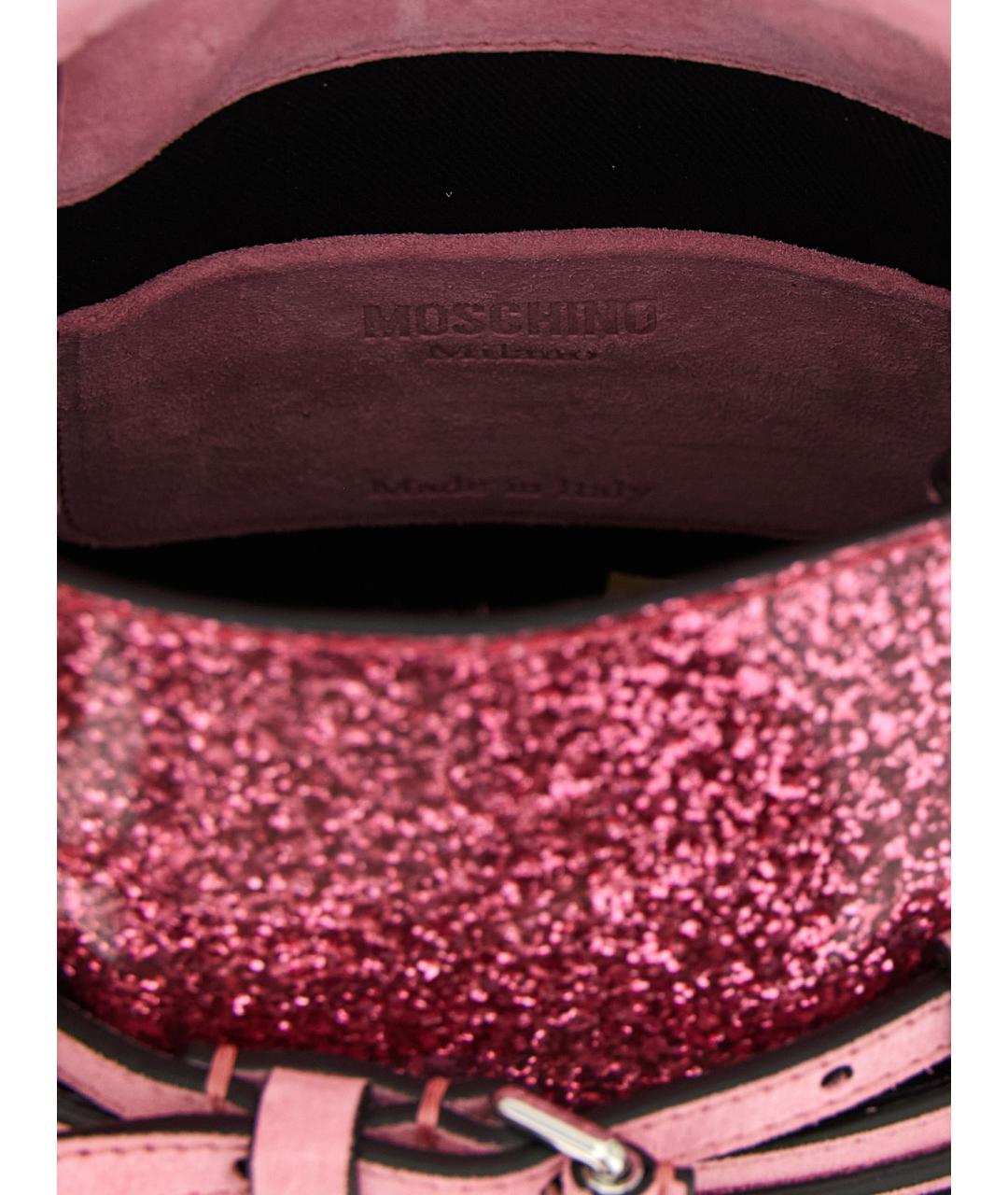 MOSCHINO Розовая сумка тоут, фото 4