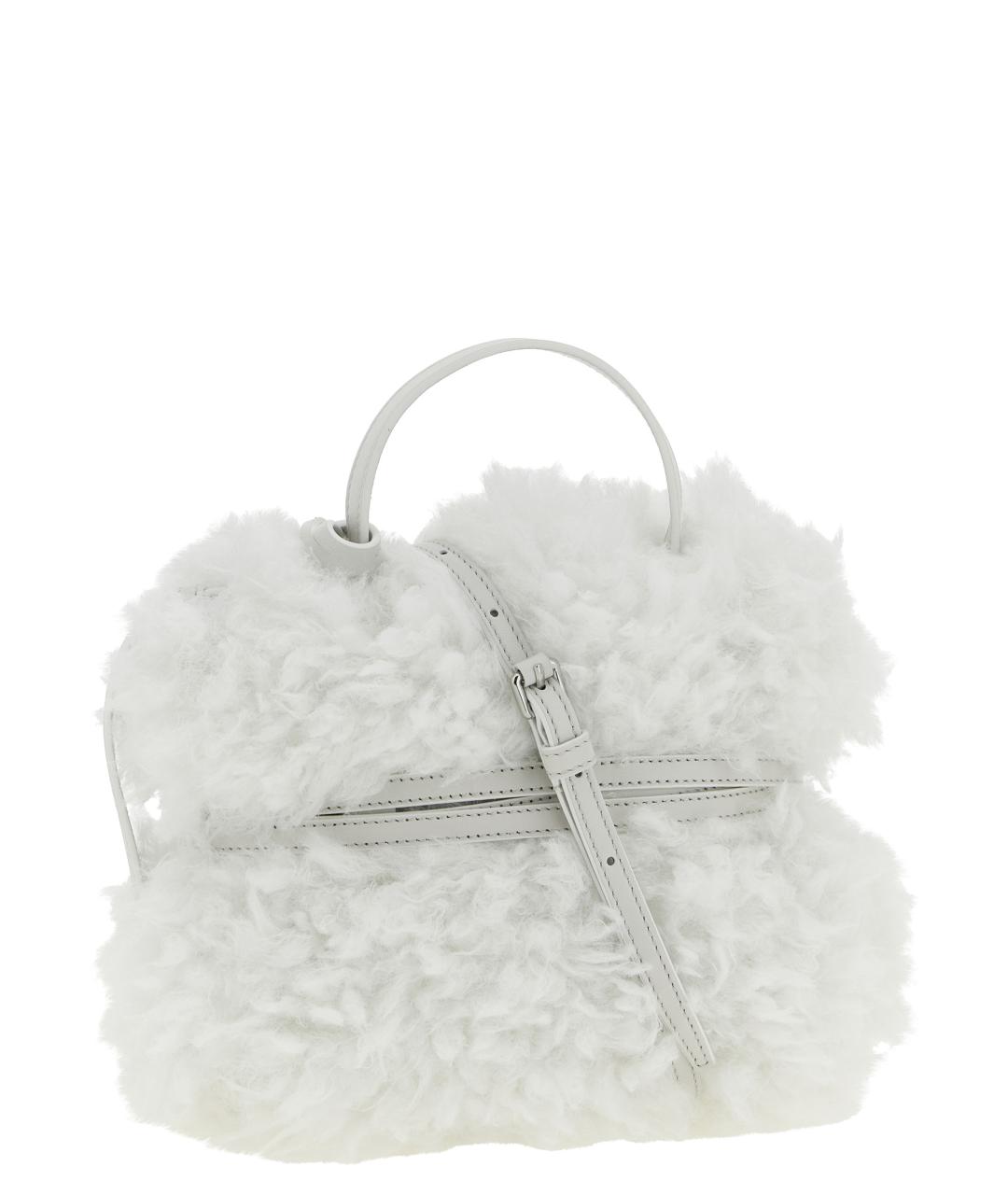 MOSCHINO Белая кожаная сумка тоут, фото 2