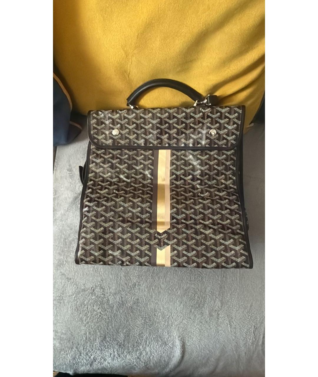 GOYARD Черный канва рюкзак, фото 4