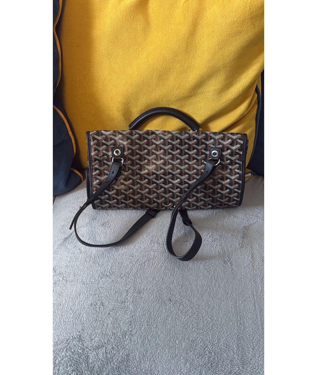 GOYARD Черный канва рюкзак, фото 5