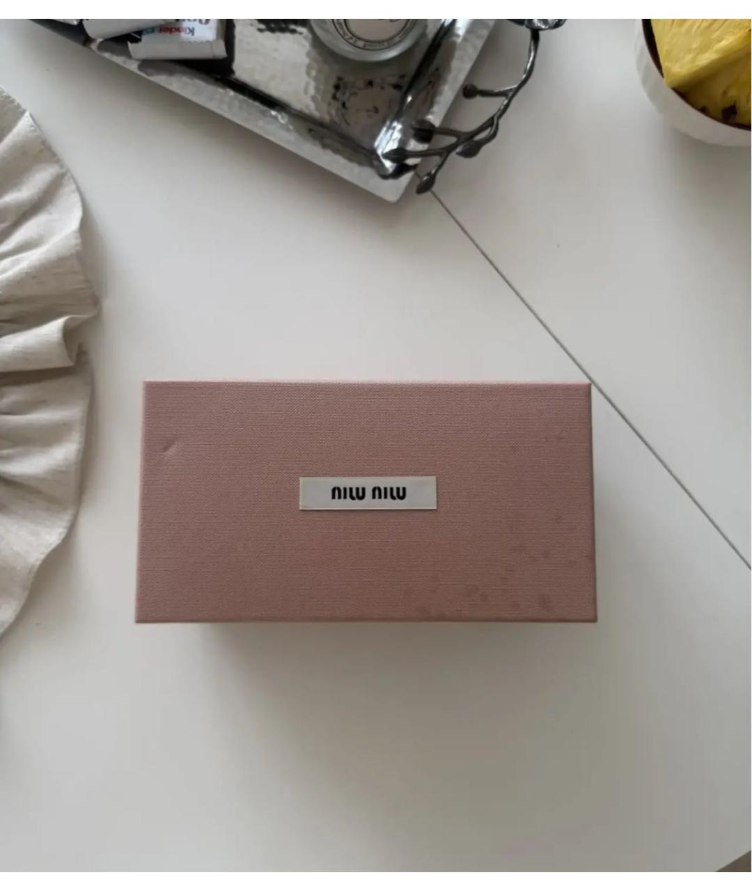 MIU MIU Желтые солнцезащитные очки, фото 4