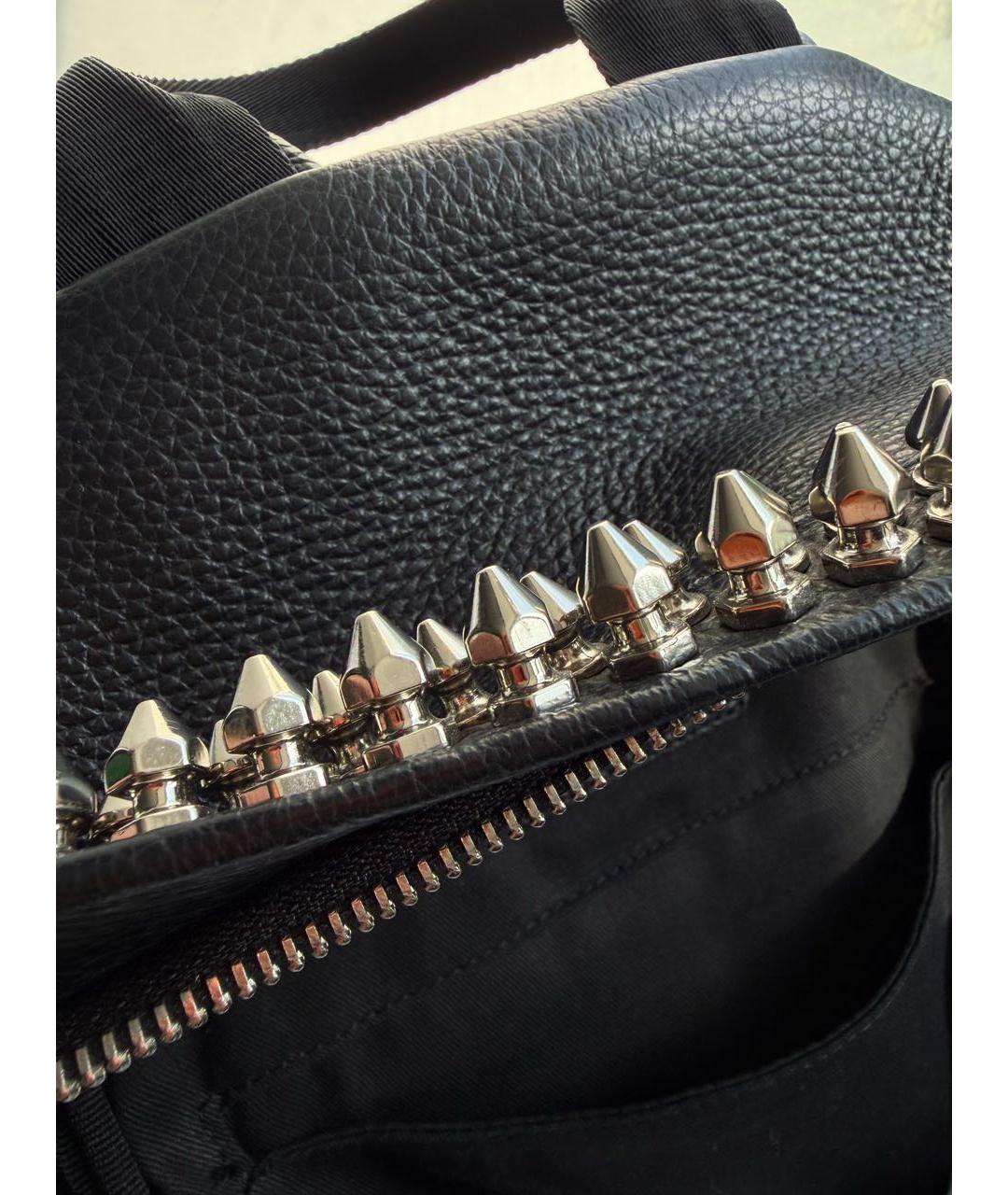 PHILIPP PLEIN Черный кожаный рюкзак, фото 7