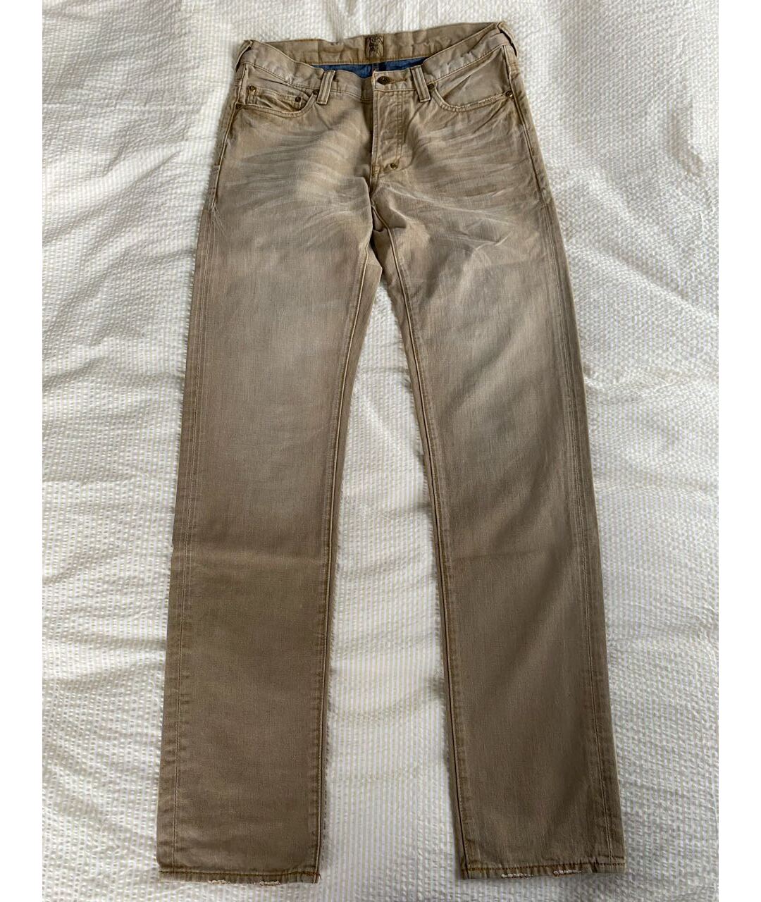 PRPS Бежевые хлопковые джинсы, фото 6