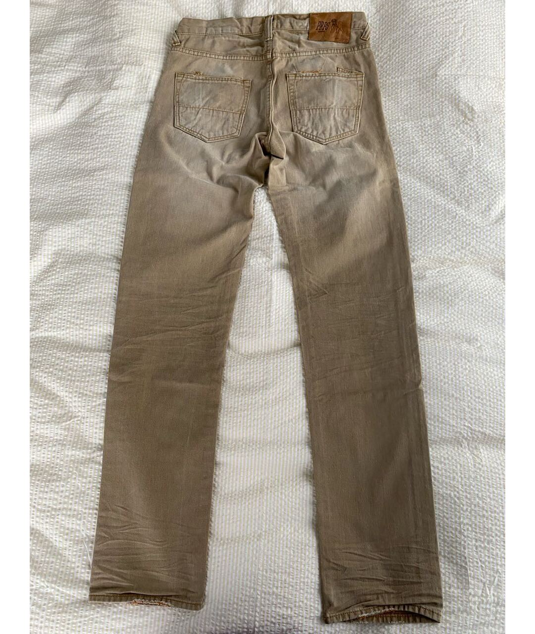 PRPS Бежевые хлопковые джинсы, фото 3