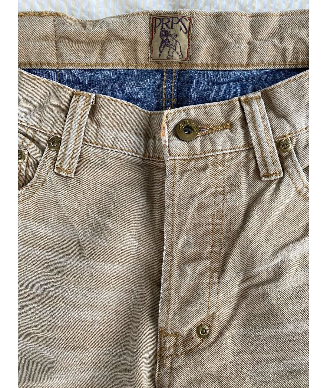 PRPS Бежевые хлопковые джинсы, фото 2