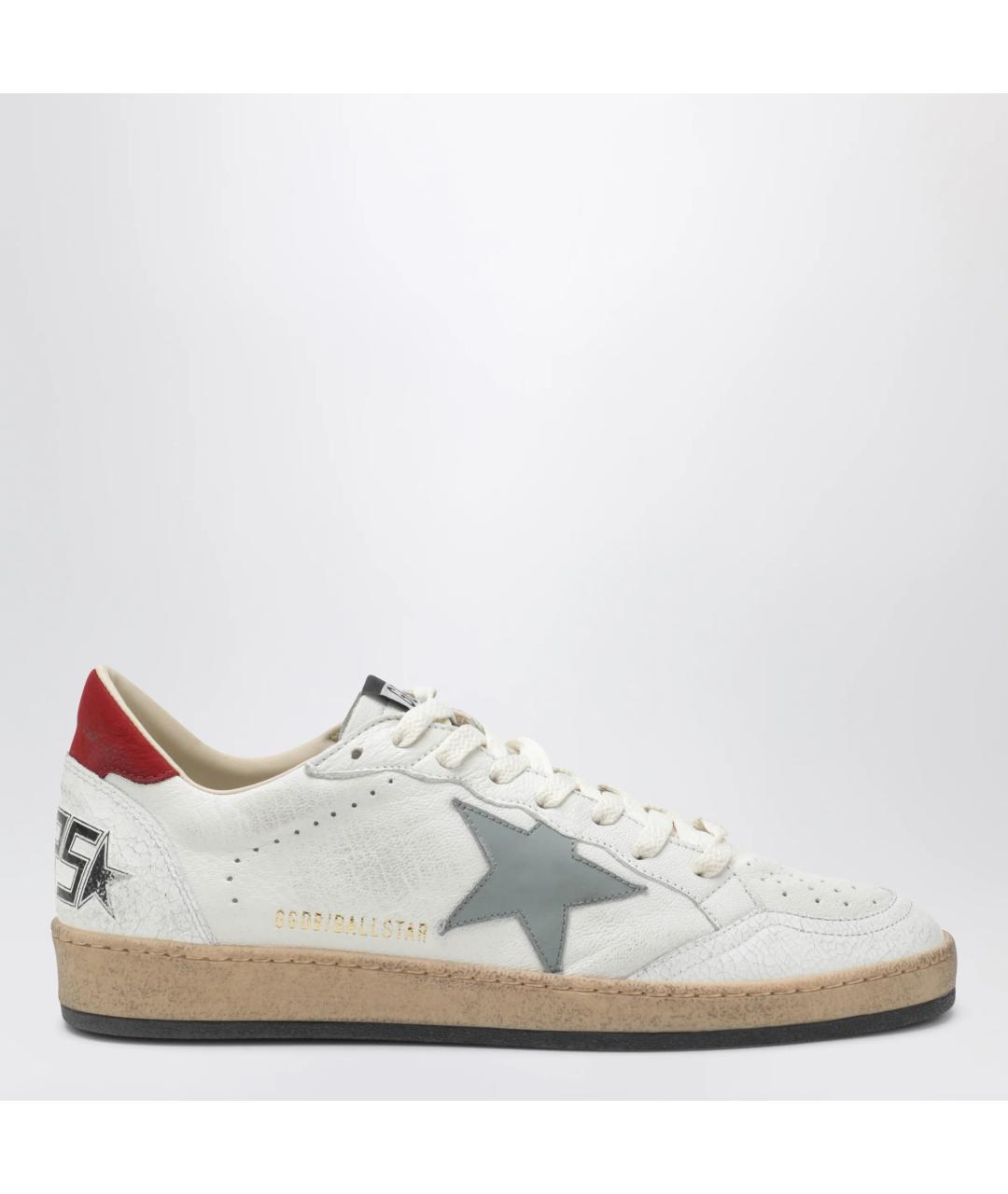 GOLDEN GOOSE Белые кожаные туфли, фото 3