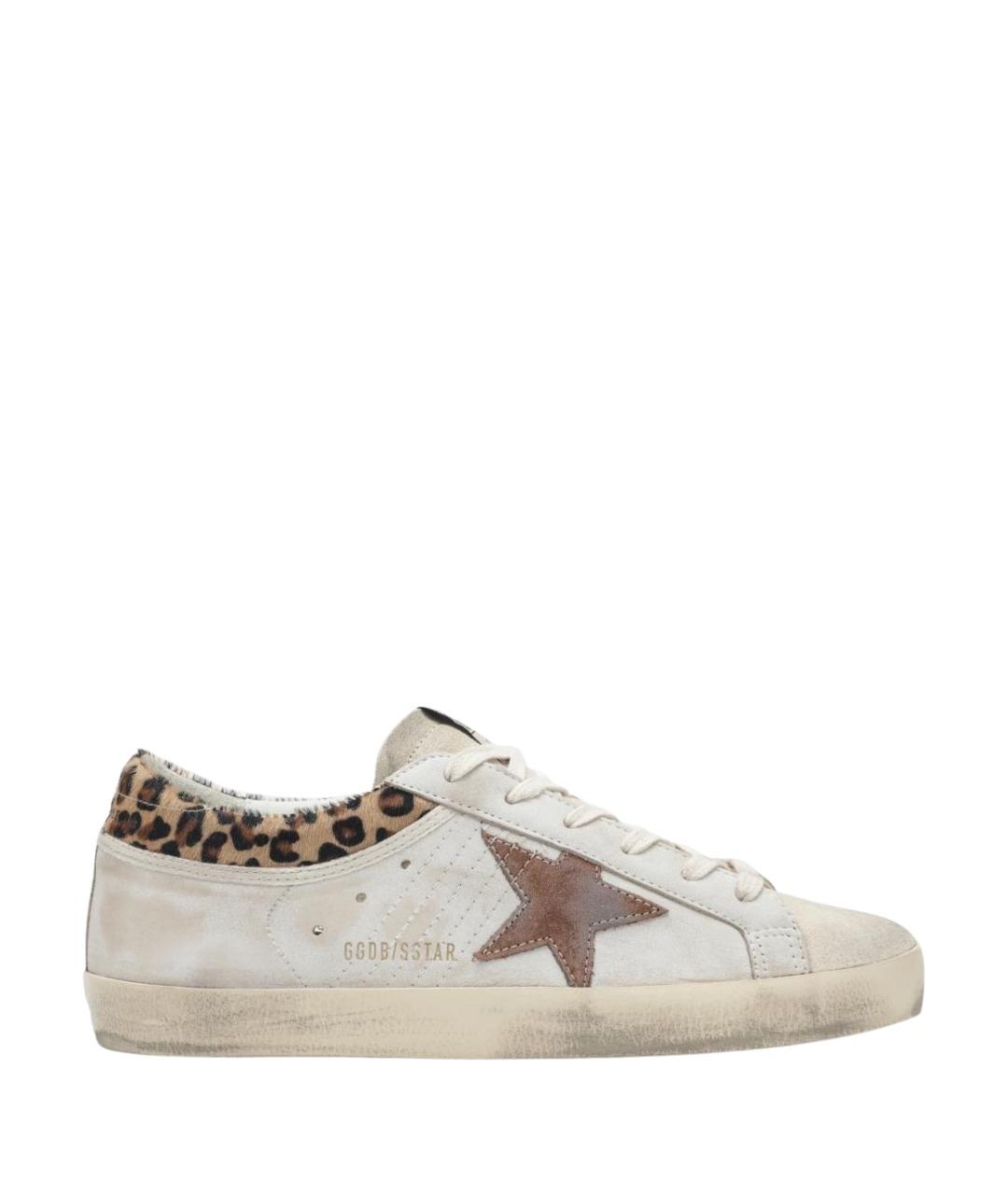 GOLDEN GOOSE Белые кожаные кеды, фото 1
