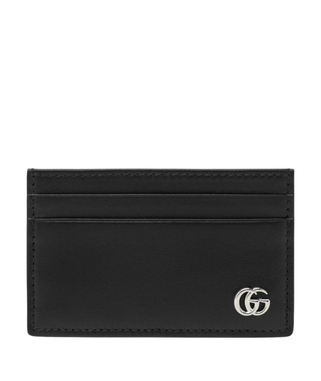 GUCCI Черный кожаный кардхолдер, фото 1