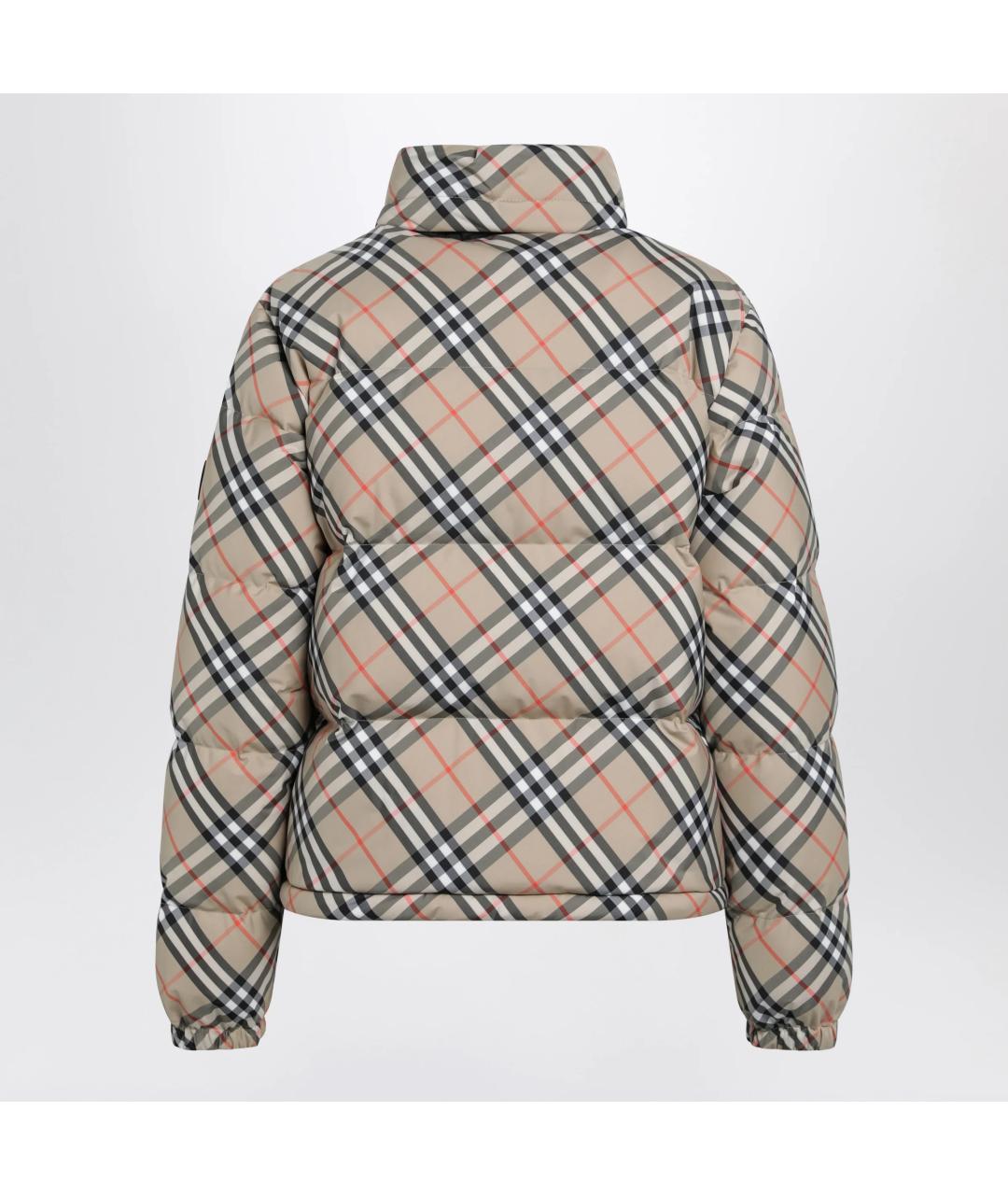 BURBERRY Бежевый полиэстеровый пуховик, фото 2
