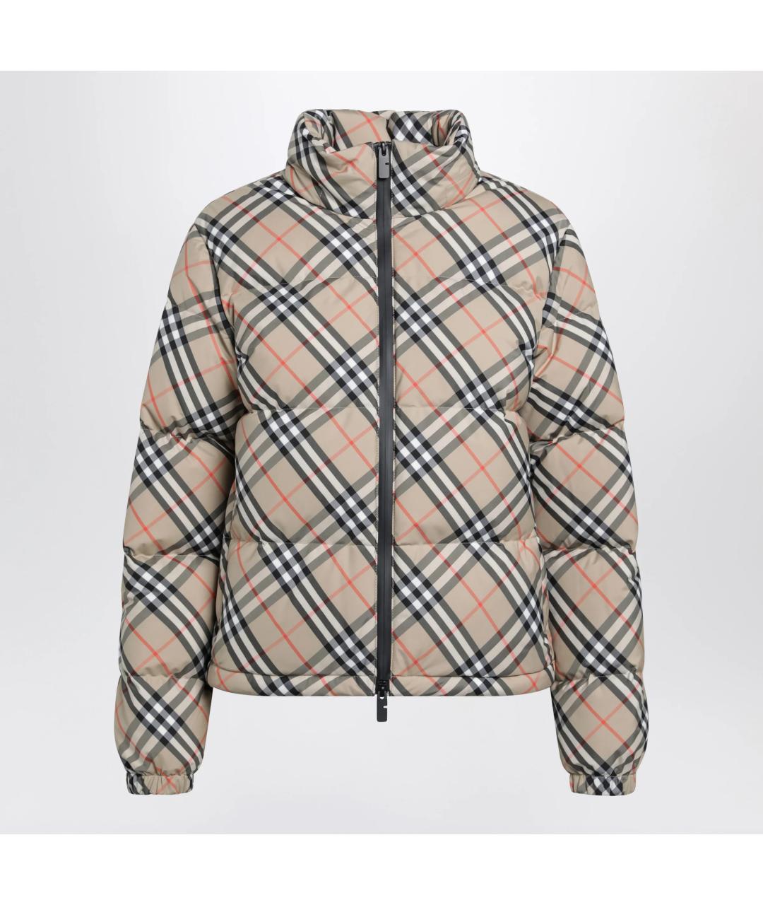 BURBERRY Бежевый полиэстеровый пуховик, фото 3