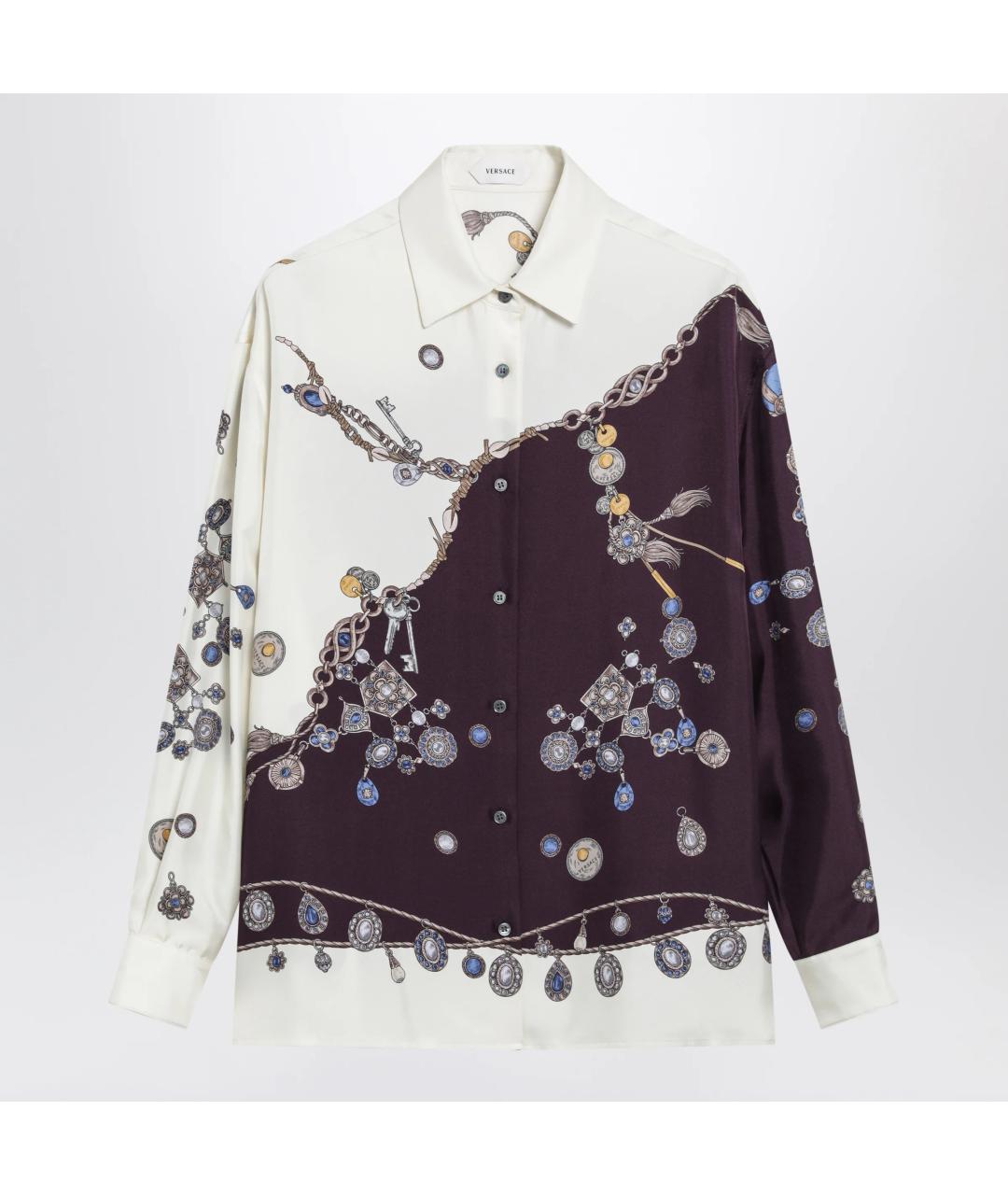 VERSACE Мульти шелковая рубашка, фото 3