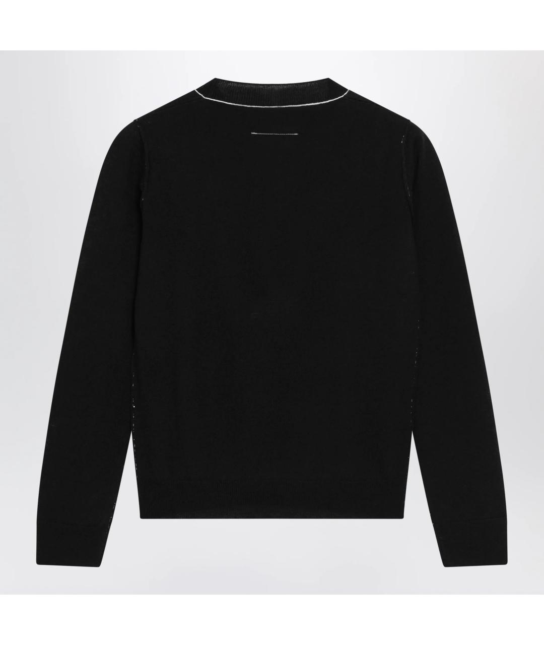 MM6 MAISON MARGIELA Черный шерстяной джемпер / свитер, фото 2