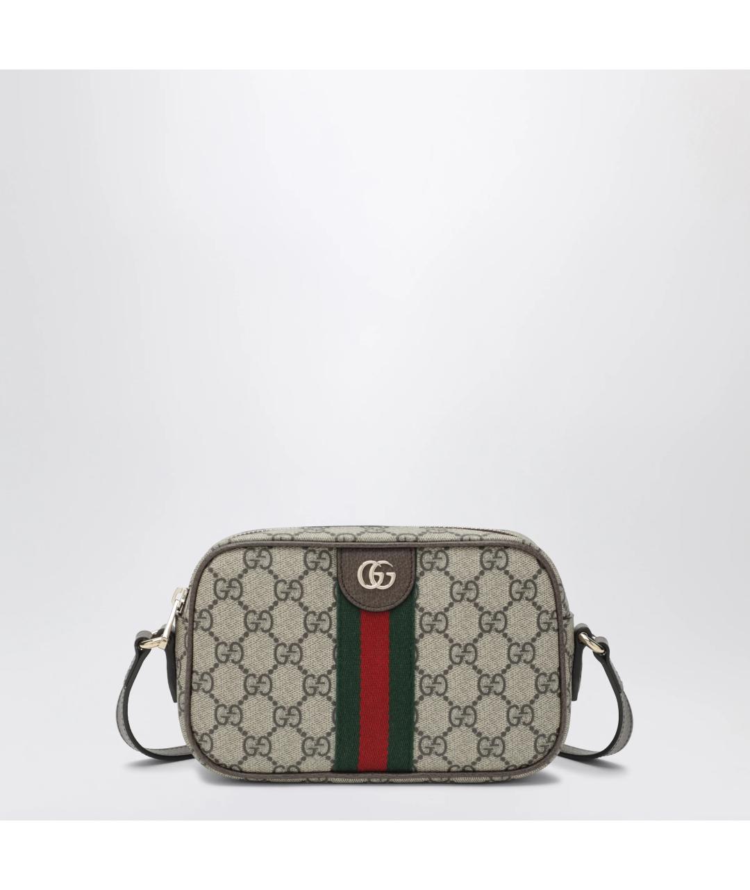 GUCCI Бежевая канва сумка через плечо, фото 3