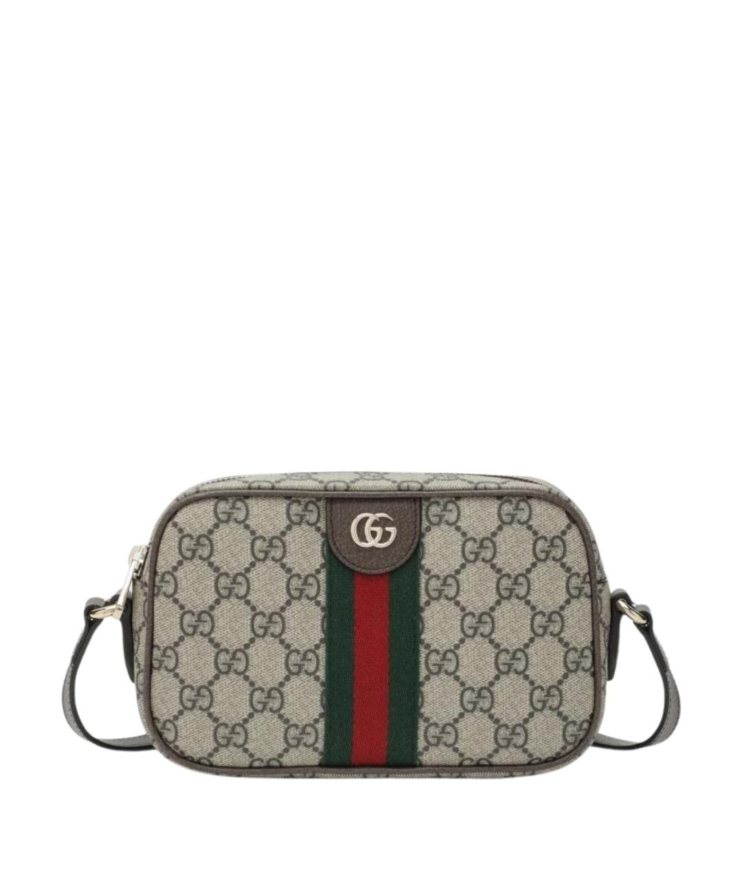 GUCCI Бежевая канва сумка через плечо, фото 1