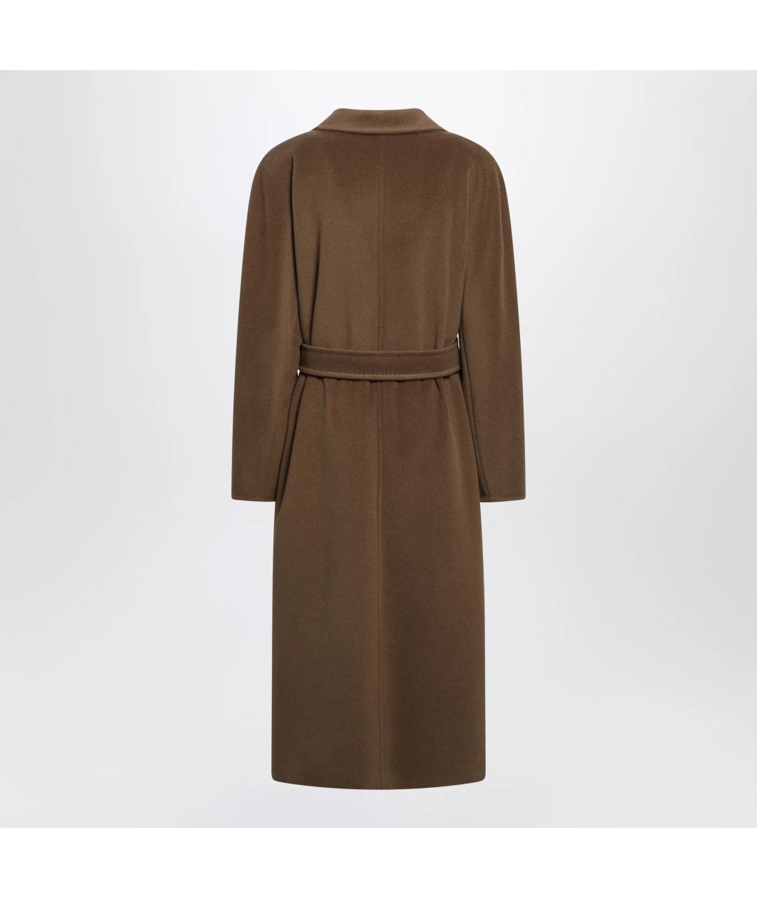MAX MARA Коричневое шерстяное пальто, фото 2