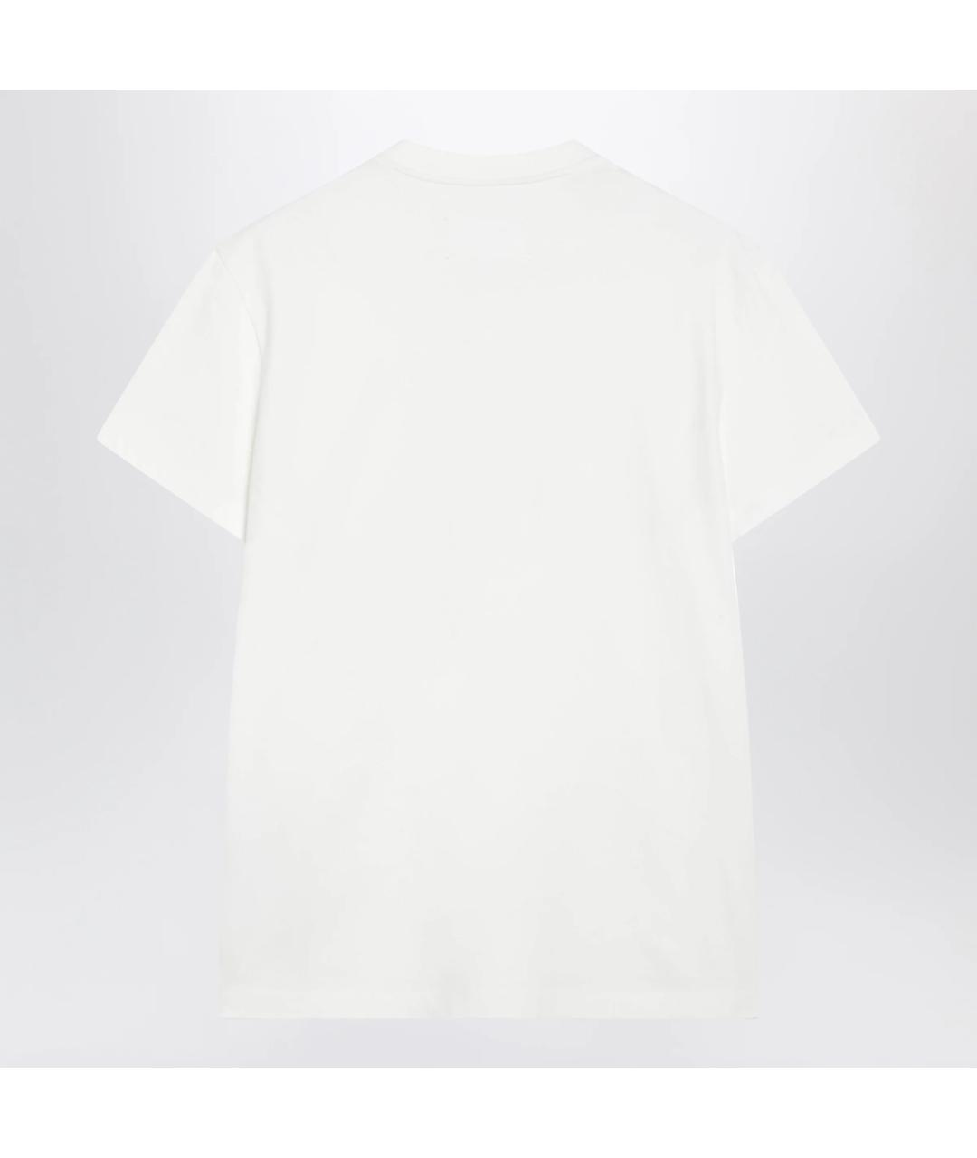 MAISON MARGIELA Белая хлопковая футболка, фото 2
