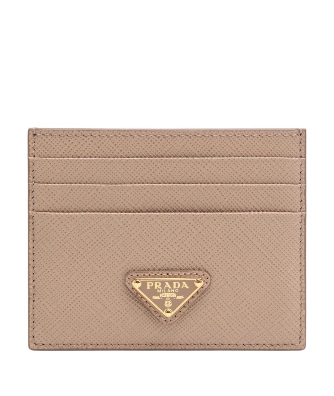 PRADA Розовый кожаный кардхолдер, фото 1