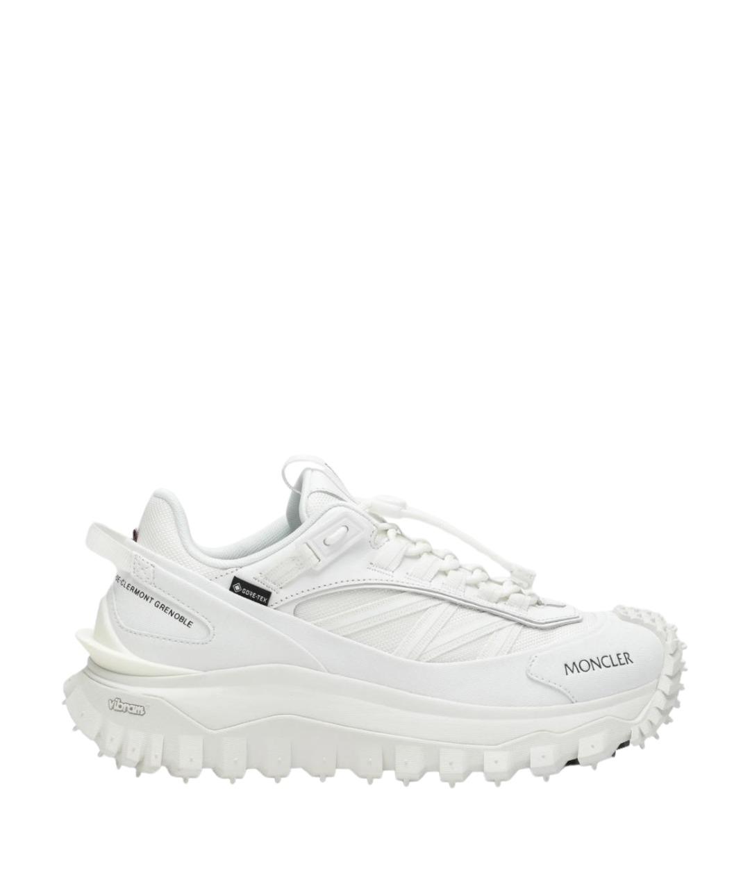 MONCLER Белые синтетические кроссовки, фото 1