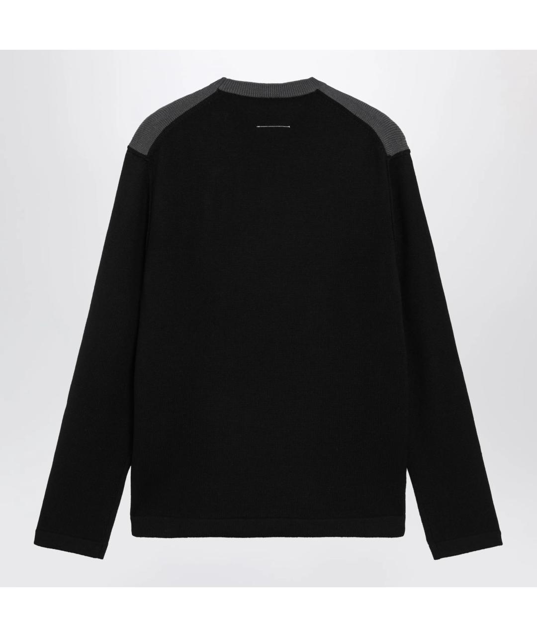 MM6 MAISON MARGIELA Черный шерстяной джемпер / свитер, фото 2