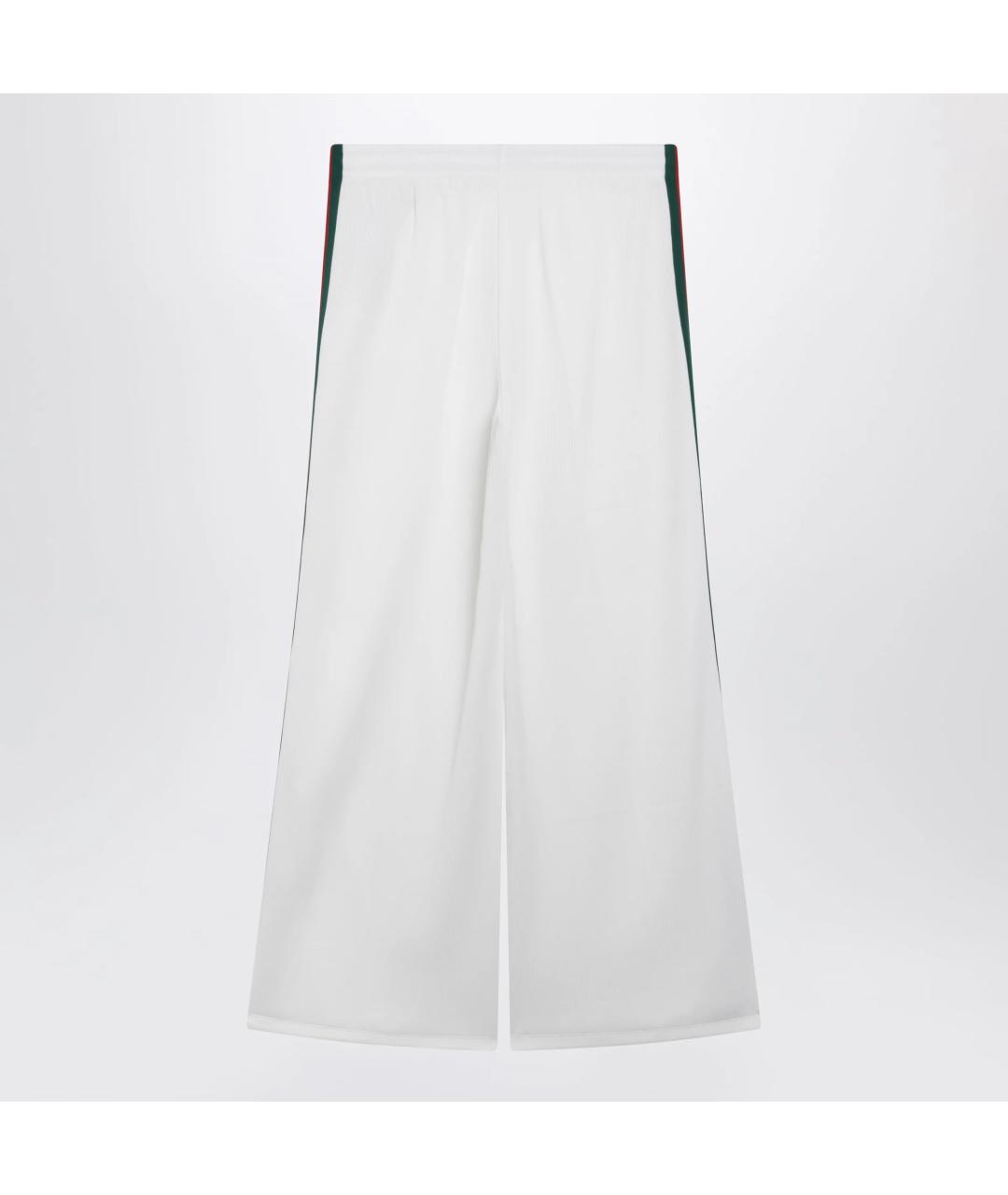 GUCCI Белые хлопковые брюки широкие, фото 2