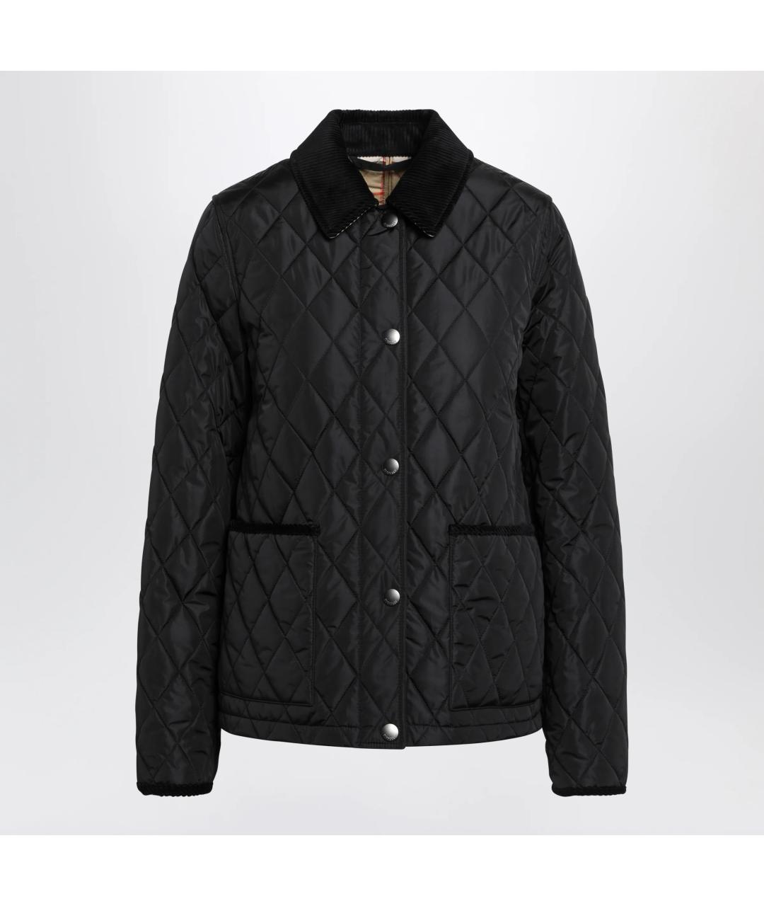 BURBERRY Черная полиамидовая куртка, фото 3