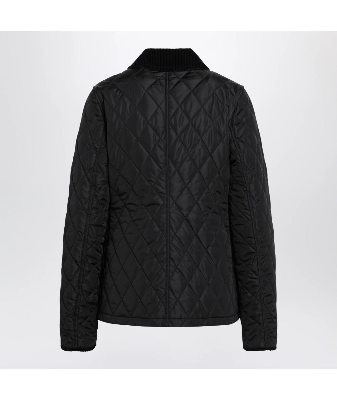 BURBERRY Черная полиамидовая куртка, фото 2