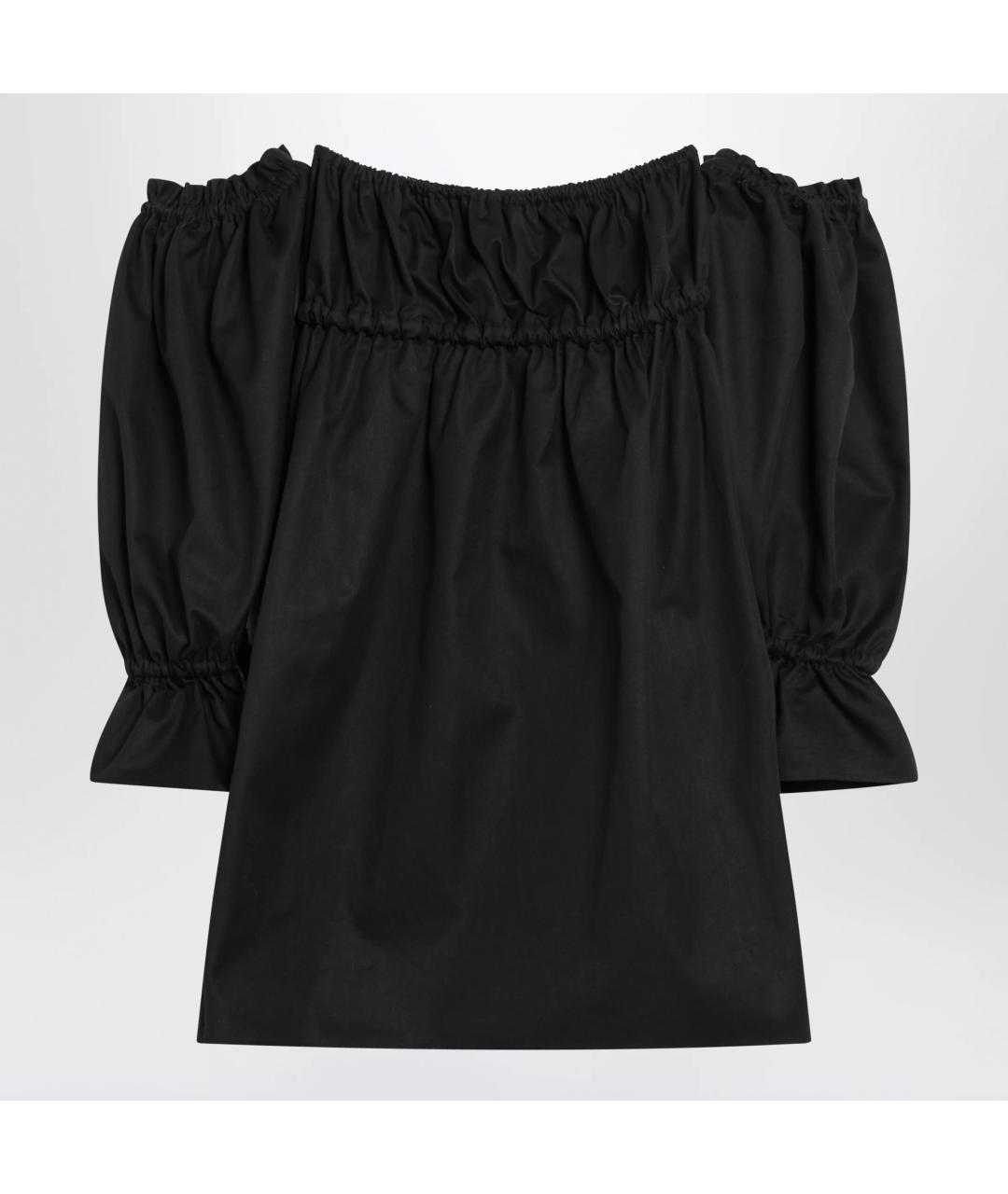 SAINT LAURENT Черное хлопковое коктейльное платье, фото 2