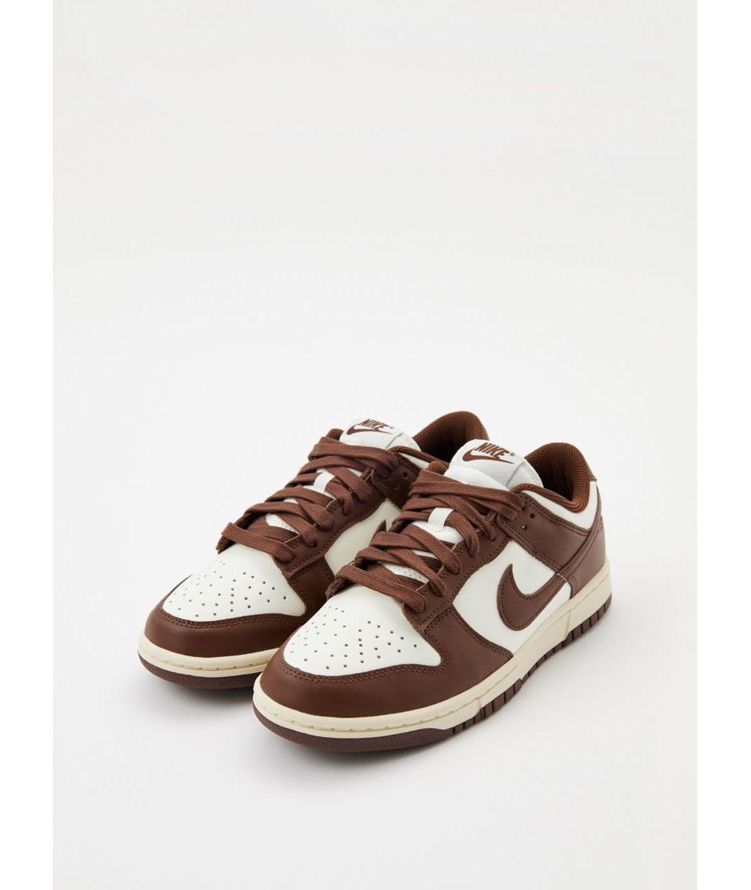NIKE Коричневые кеды из искусственной кожи, фото 2