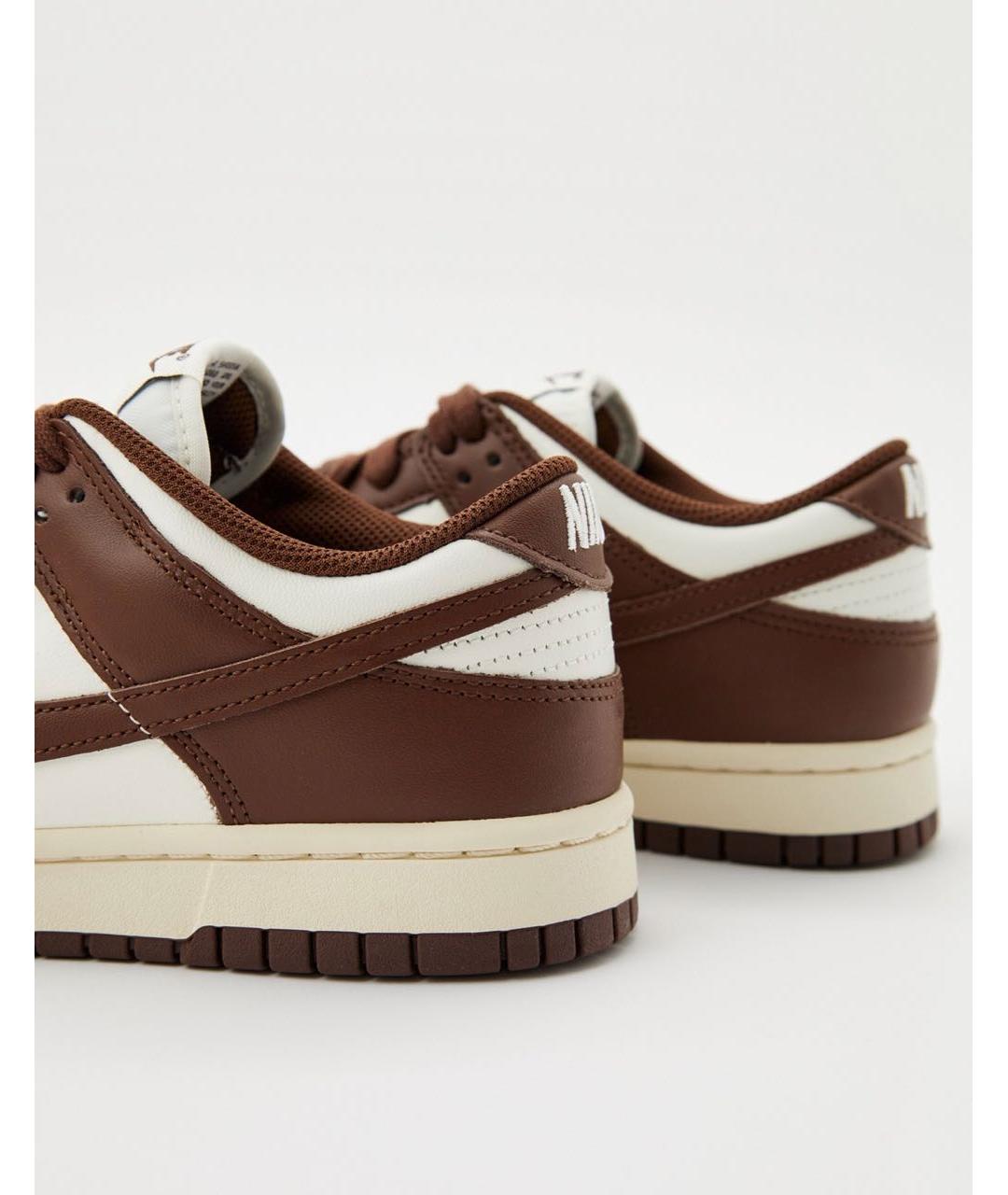 NIKE Коричневые кеды из искусственной кожи, фото 4