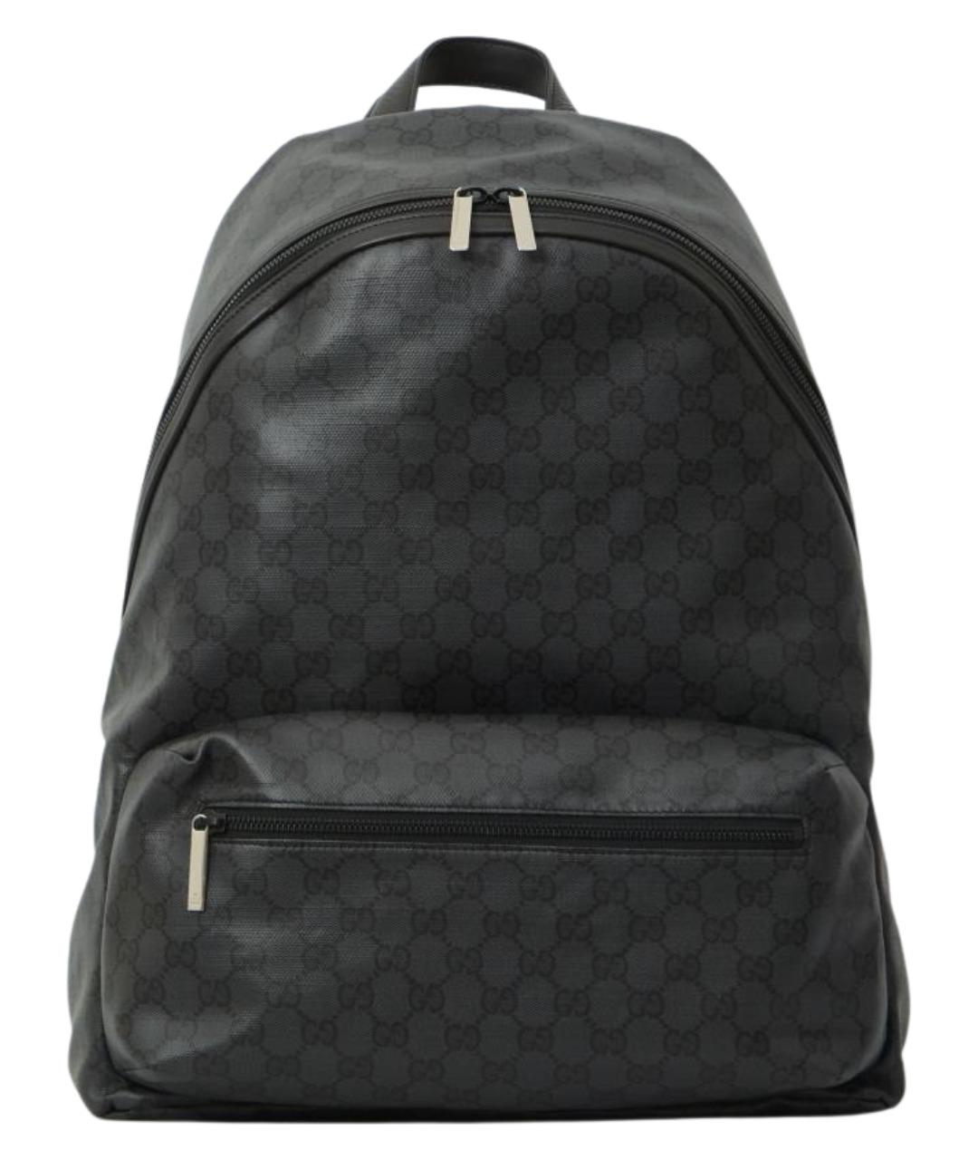 GUCCI Черный канва рюкзак, фото 1