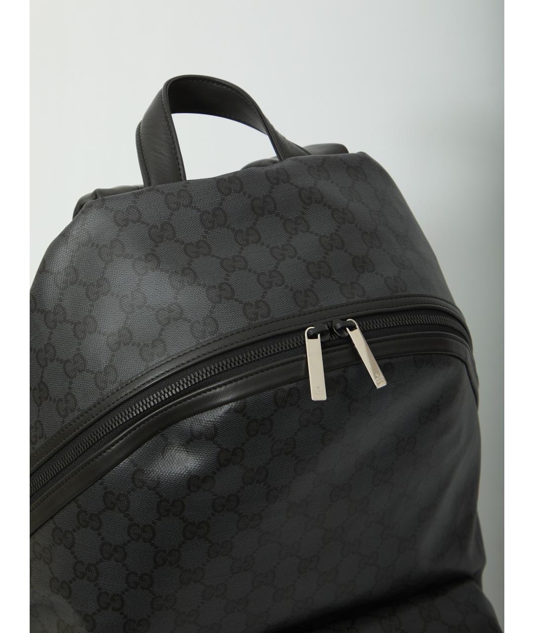 GUCCI Черный канва рюкзак, фото 4