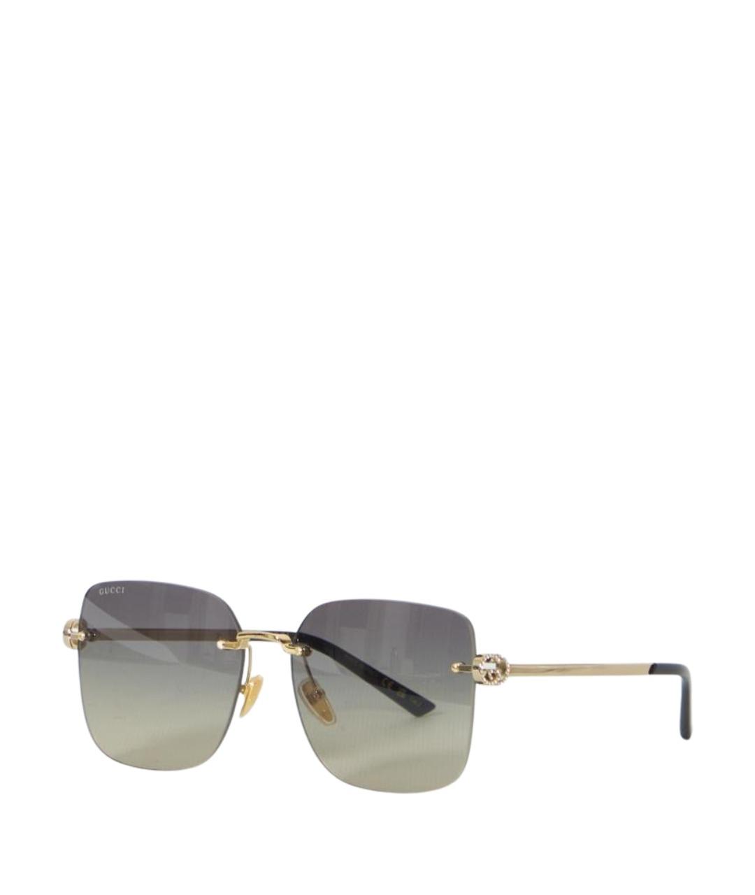 GUCCI Металлические солнцезащитные очки, фото 1