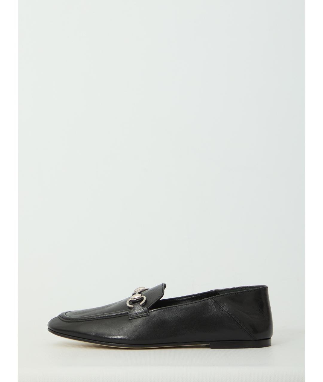 GUCCI Черные кожаные лоферы, фото 4