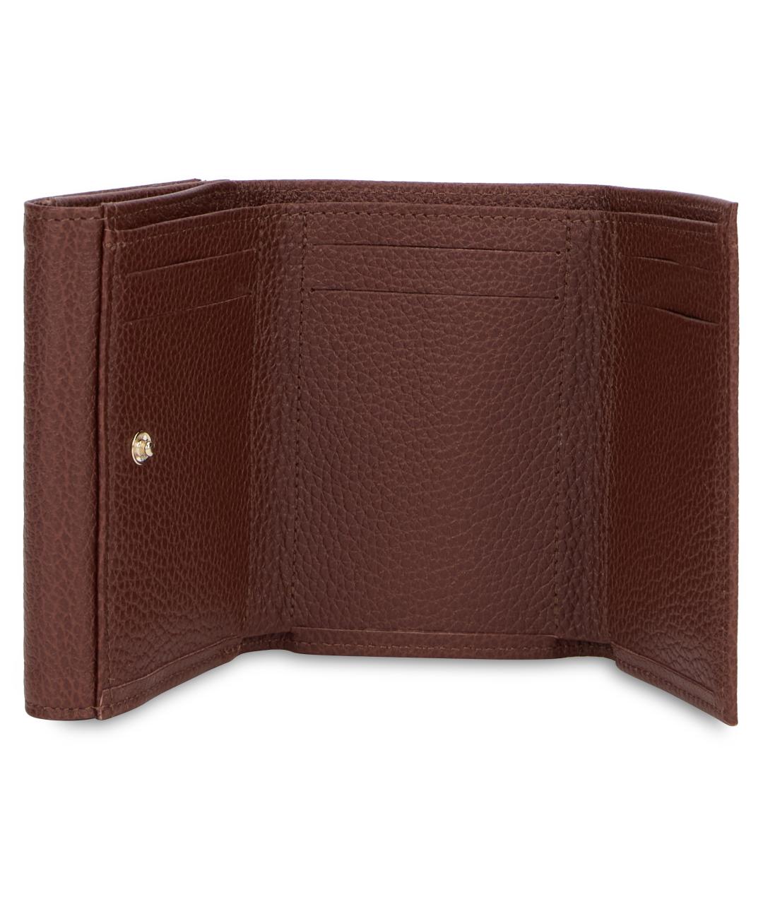 LONGCHAMP Коричневый кожаный кошелек, фото 3