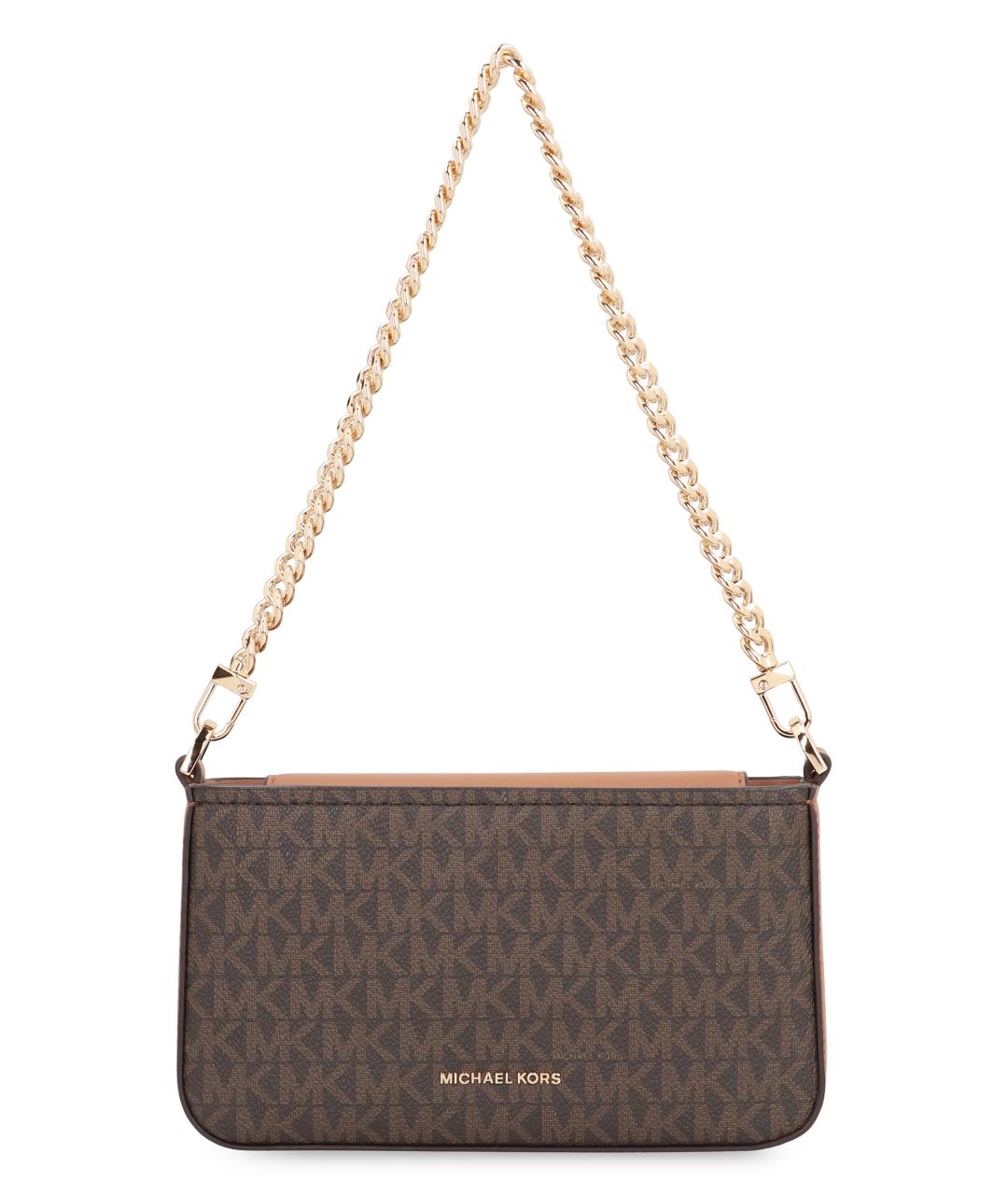 MICHAEL MICHAEL KORS Коричневая канва сумка через плечо, фото 1