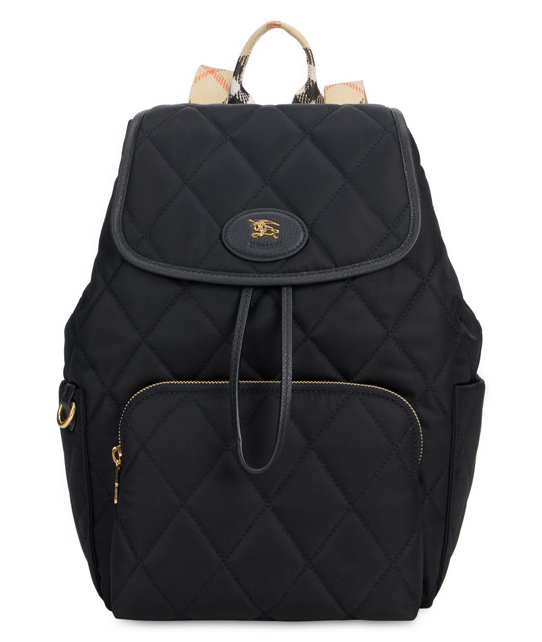 BURBERRY Черный синтетический рюкзак, фото 1