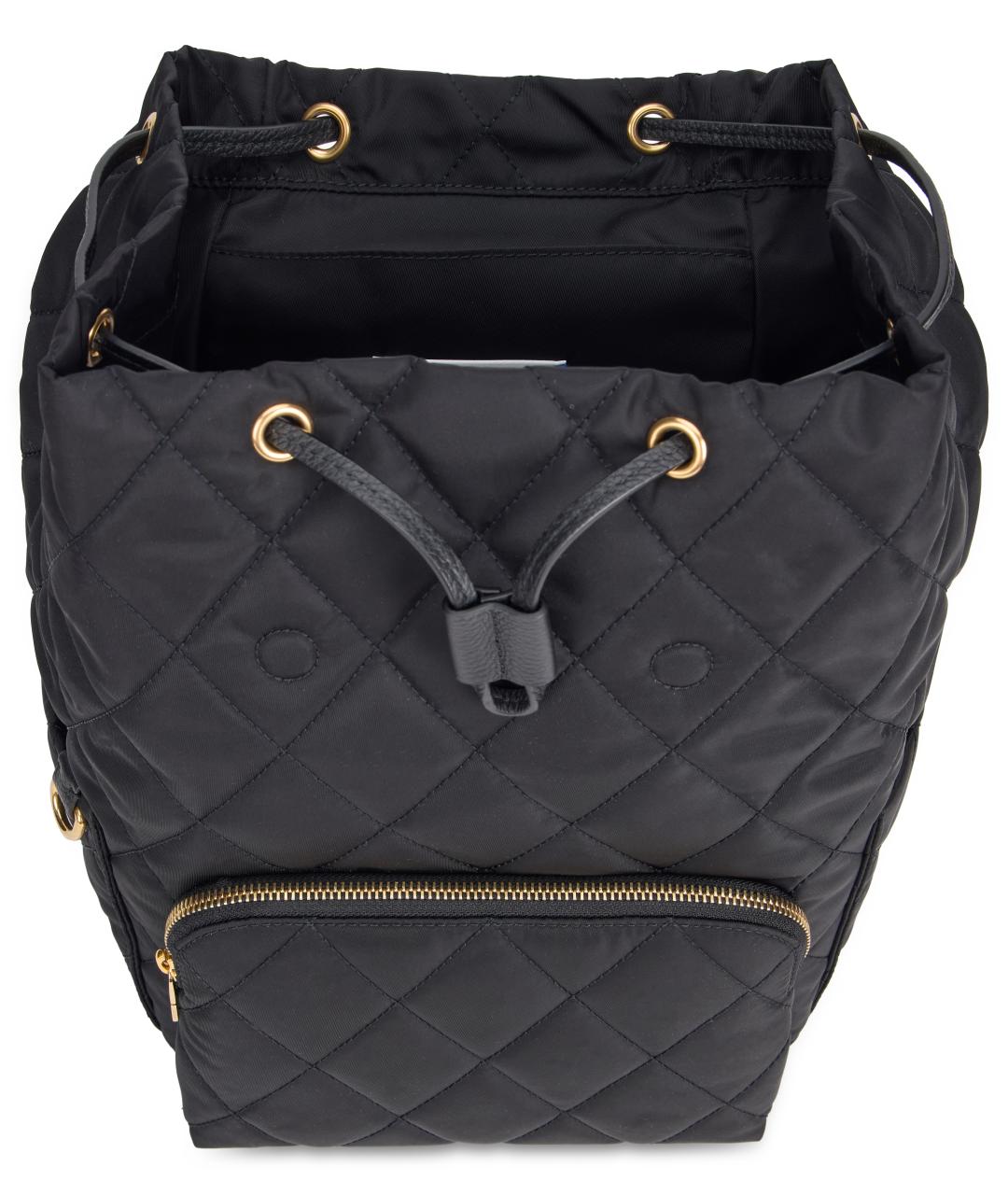 BURBERRY Черный синтетический рюкзак, фото 4