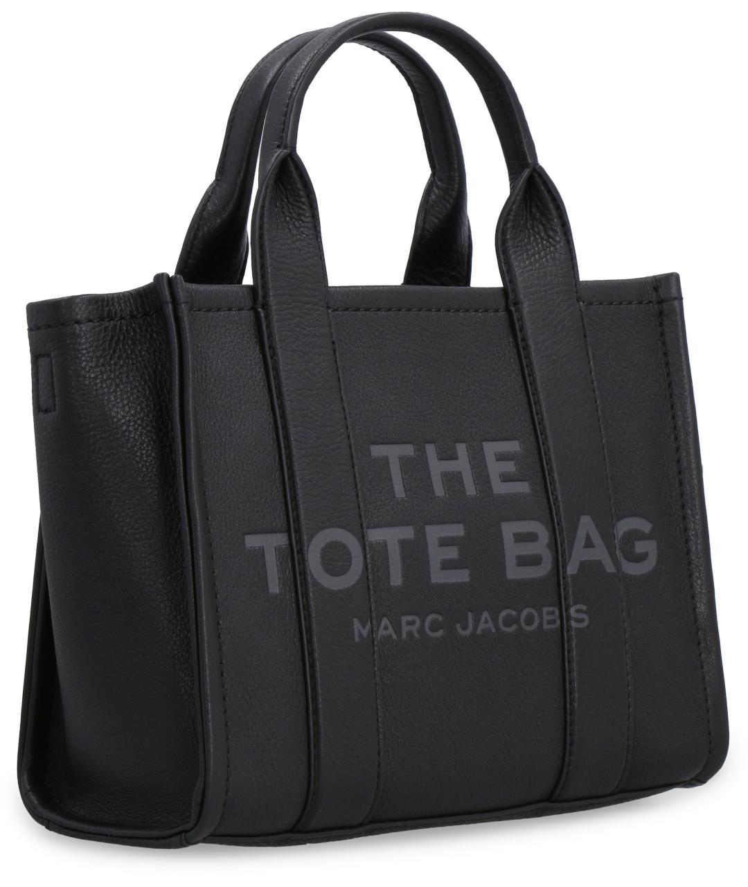 MARC JACOBS Черная кожаная сумка тоут, фото 2